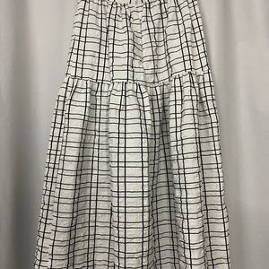 Black and White Maxi Skirt